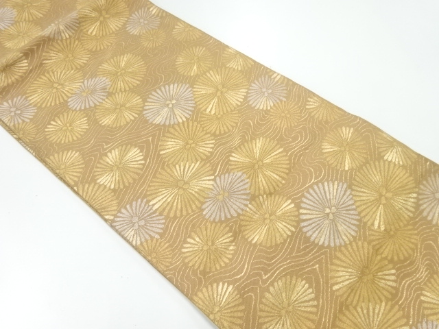 JAPANESE KIMONO / ANTIQUE FUKURO OBI / SILK / WOVEN KARAMATSU